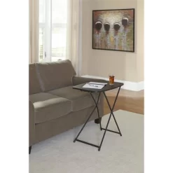 18" X 26" 2pk Adjustable Height Personal Folding Tailgate Table Black - Room & Joy -Home Style Deals Store GUEST 00663c79 a2c9 446d b71e 3387be142711