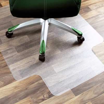 36"x48" APET Lipped Chair Mat For Hard Floor Clear - Floortex 2 36"x48" APET Lipped Chair Mat For Hard Floor Clear - Floortex - Image 2