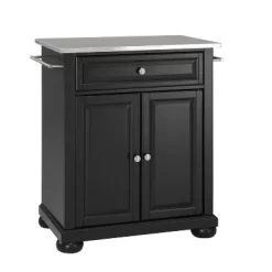 Alexandria Stainless Steel Top Portable Kitchen Island/Cart - Crosley -Home Style Deals Store GUEST 025ef8ae 07b6 4713 bd13 c10065c2d1e7