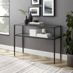 Ashton Console Table Matte Black - Crosley -Home Style Deals Store GUEST 02794f80 c7a4 43b0 b754 8c72c73c6f3a