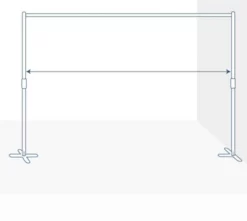 RoomDividersNow End2End Portable Alloy Steel Freestanding Stand 7ft Tall X 12ft Wide, Medium Silver -Home Style Deals Store GUEST 02cbb8d5 680b 43d6 b6cb fdeccc1aca65