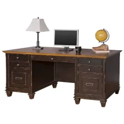 Hartford Double Pedestal Desk - Martin Furniture -Home Style Deals Store GUEST 03abc277 04ca 4b97 8215 4b7e71429f46
