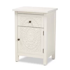 Lambert Wood 1 Drawer Nightstand White - Baxton Studio 12 Lambert Wood 1 Drawer Nightstand White - Baxton Studio -Home Style Deals Store GUEST 03bec3ed 1892 4427 bc5e be539eafbe19