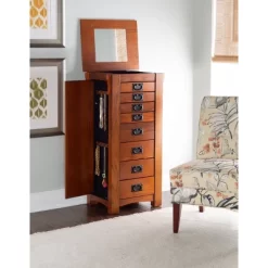 Delia Jewelry Armoire Brown - Powell Company -Home Style Deals Store GUEST 0454207a 822a 4010 846b b8a617a392c9
