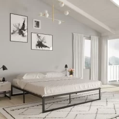 Merrick Lane 14 Inch Steel Bed Frame With Steel Slat Support For Any Mattress (No Box Spring Required) -Home Style Deals Store GUEST 04b937c1 32bf 4187 9164 4223b5d99aae