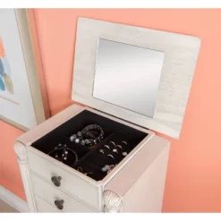 Obrecht Jewelry Armoire Off White - Powell Company -Home Style Deals Store GUEST 0560754e 7645 4541 bedb 95a3075295b4