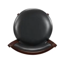 24" Piacenza Swivel Faux Leather Counter Height Barstool Black - Inspire Q -Home Style Deals Store GUEST 07763e78 7db3 4268 a8af 375bfa6d7e85