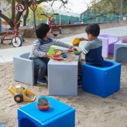 ECR4Kids Tri-Me Adaptable Kids Cube Chair, Indoor Outdoor Plastic, 3-in-1 Multipurpose Table/Seat -Home Style Deals Store GUEST 077ca4c1 8d30 45ec a093 d51dc3c22cdd