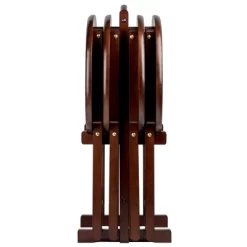 5pc Nathan Snack Table Set In Cappuccino Brown - Winsome -Home Style Deals Store GUEST 07c6d8bd fe5b 41f0 9fad aad6e70fc3b9