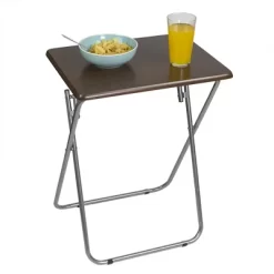 Home Basics Multi-Purpose Foldable Table, Cherry
