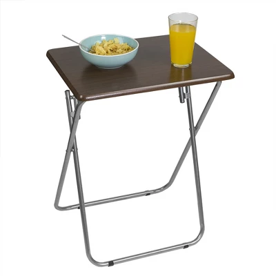 Home Basics Multi-Purpose Foldable Table, Cherry 1 Home Basics Multi-Purpose Foldable Table, Cherry