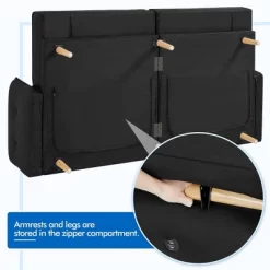 Yaheetech Convertible Sofa Bed Tufted Futon Couch With USB Ports For Living Room -Home Style Deals Store GUEST 08e72c88 cbd1 4ed6 8ca3 6e417b1e311b