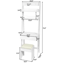 Costway Vanity Set Makeup Dressing Table W/Flip Top Mirror Hooks Shelves -Home Style Deals Store GUEST 09706194 7552 45e6 962c 0e6c693d10b8