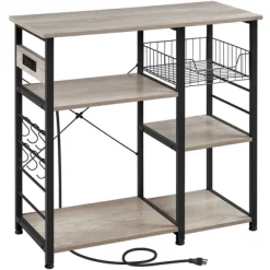 Yaheetech Vintage Kitchen Island Baker's Rack With Power Outlet Utility Microwave Stand 12 Yaheetech Vintage Kitchen Island Baker's Rack With Power Outlet Utility Microwave Stand -Home Style Deals Store GUEST 09860da9 8d55 4b69 b00a af457d1f67f6