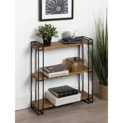 30" X 26" Lintz Wood And Metal Floating Wall Shelves - Kate And Laurel All Things Decor -Home Style Deals Store GUEST 098a5dde 785b 4590 b542 31b10c9b9f82