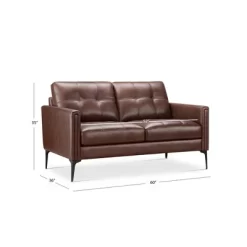 Tangelo Leather Loveseat Brown - Abbyson Living -Home Style Deals Store GUEST 0a61ccd4 51de 4dac 8153 84fe8d661c75
