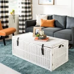 Happimess Caden Wicker Storage Trunk -Home Style Deals Store GUEST 0b2c239a 9654 40c8 9a0a 0d8a5bc729d3