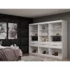 Set Of 3 Mulberry Open 3 Sectional Closet White - Manhattan Comfort