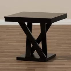 Everdon Modern End Table Dark Brown - Baxton Studio -Home Style Deals Store GUEST 0ed30172 6aad 4281 ad7d bb0e041ab444