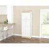 4 Doors Kitchen Storage Cabinet White/Oak - Inval