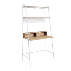 36" Writing Desk With Open Storage Ladder Bookshelf - Saracina Home -Home Style Deals Store GUEST 108fd04d 734b 4161 811d 43686b237442