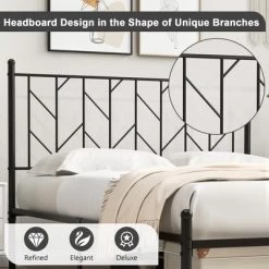 Costway Full/Qween/Twin Size Metal Platform Bed Frame Vintage Headboard Mattress Foundation Black -Home Style Deals Store GUEST 1256a393 e927 4c1f b059 332b9d5de36b