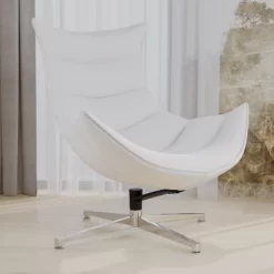 Merrick Lane Contoured Swivel Accent Chair With Crisscross Metal Base -Home Style Deals Store GUEST 1629ae8b d0a0 4eea 853c cd75701d5c81