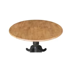 42" Nathaniel Round Dual Drop Leaf Dining Table Hickory/Washed Coal - International Concepts 13 42" Nathaniel Round Dual Drop Leaf Dining Table Hickory/Washed Coal - International Concepts -Home Style Deals Store GUEST 1689a0ab 887b 4978 a4b3 f0c1c3838c96