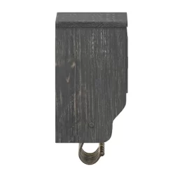 Emma And Oliver Rustic Country Wall Mounted Shelf With 5 Adjustable Sliding Hooks And Three Wire Storage Baskets -Home Style Deals Store GUEST 16b538c1 bf78 4179 afbf a85e360caed0