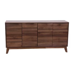 60" Haisley Mid-Century Modern Storage Buffet TV Stand For TVs Up To 64" With Adjustable Shelves Dark Walnut - Taylor & Logan -Home Style Deals Store GUEST 16f18252 2292 4bff 8ec2 f0b45aaa3b95