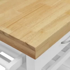 Denver Kitchen Cart White - ClickDecor -Home Style Deals Store GUEST 16f31116 dec3 433d 8195 38609f6bcee9