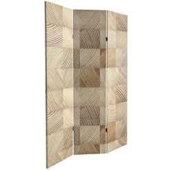 6" Double Sided Pale Wood Pattern Canvas Room Divider Brown - Oriental Furniture 9 6" Double Sided Pale Wood Pattern Canvas Room Divider Brown - Oriental Furniture -Home Style Deals Store GUEST 17255139 1911 469e ad94 ff66fdd3a07a