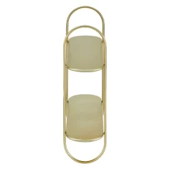 20" 2 Tier Warm Metal Hanging Bracket Wall Mounted Shelf Gold - Danya B. -Home Style Deals Store GUEST 17460281 e57b 4c0b 99f6 cdab78de4051