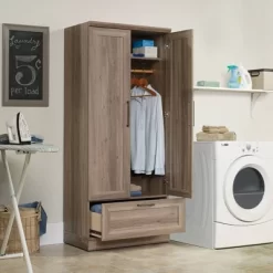 Homeplus Wardrobe Salt Oak - Sauder -Home Style Deals Store GUEST 1746a73b 59bd 4744 8f63 c3f4db1b0716