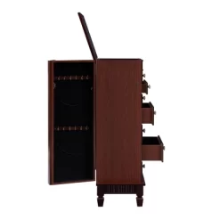 Tierra Contemporary Jewelry Armoire Merlot Brown - Powell Company -Home Style Deals Store GUEST 175af95f 4e72 4d73 b467 dd797fcce098