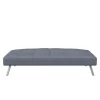 Colette Convertible Futon Sofa Bed Light Gray - Serta