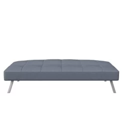 Colette Convertible Futon Sofa Bed Light Gray - Serta
