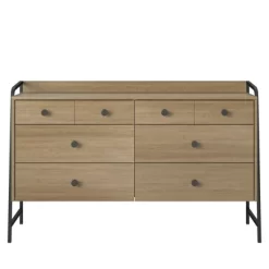 Bushwick Wide 6 Drawer Dresser Natural - Novogratz -Home Style Deals Store GUEST 17b46a89 6dad 4414 b66e b3694a1ca05b