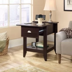 Sauder Shoal Creek Smart Center Side Table Jamocha Wood Finish -Home Style Deals Store GUEST 17e04830 e7c4 4245 96a5 e205b35002e5