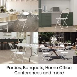 Flash Furniture Hercules™ Big And Tall Commercial Folding Chair - Extra Wide 650LB. Capacity - Durable Plastic - 4-Pack -Home Style Deals Store GUEST 18e1c089 43cf 4e71 ad55 edd9e33b06ce