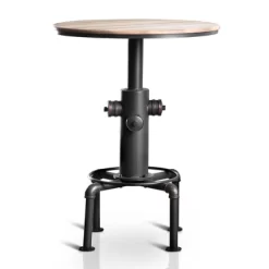 3pc Regalla Industrial Bar Height Dining Table Set Antique Black/Natural Tone - HOMES: Inside + Out -Home Style Deals Store GUEST 192f5a61 e31a 47e9 82ef 57abcc978b04