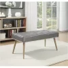 Amity Bench Pewter - OSP Home Furnishings