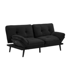 Finley Convertible Futon Sofa Bed Black - Serta -Home Style Deals Store GUEST 195b3815 37e6 4706 9d30 83892f388a69
