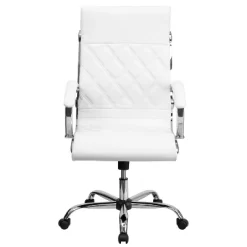Flash Furniture High Back Designer Quilted LeatherSoft Executive Swivel Office Chair With Chrome Base And Arms -Home Style Deals Store GUEST 19e76a75 10f9 4278 9e56 22df6dd8b17a