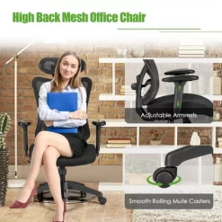 Costway Ergonomic High Back Mesh Office Chair W/ Adjustable Lumbar Support -Home Style Deals Store GUEST 1a2a3eca 4913 4542 8f1d c1fde8da39a3