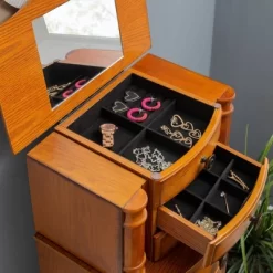 Marie Jewelry Armoire Oak - Powell Company -Home Style Deals Store GUEST 1a76cec4 9264 4758 ac56 07ff79f97986