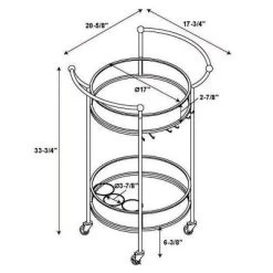Round Metal Bar Cart Gold - Linon 14 Round Metal Bar Cart Gold - Linon -Home Style Deals Store GUEST 1baf0803 1469 4258 9ba4 2d81cdd7012b