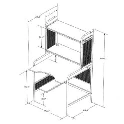 ICarus Mesh Gaming Desk With Wood Desktop - X Rocker -Home Style Deals Store GUEST 1c8657d7 527a 4104 a13c 01074570924d