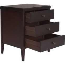 Finley Solid Wood 3 Drawer Nightstand - ClickDecor -Home Style Deals Store GUEST 1cd56593 1ced 4eed 9275 2f38aebd004d