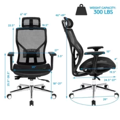 Costway Ergonomic Office Chair High-Back Mesh Chair W/Adjustable Lumbar Support -Home Style Deals Store GUEST 1e99d865 c576 4b32 9f55 feb0883d3e8d